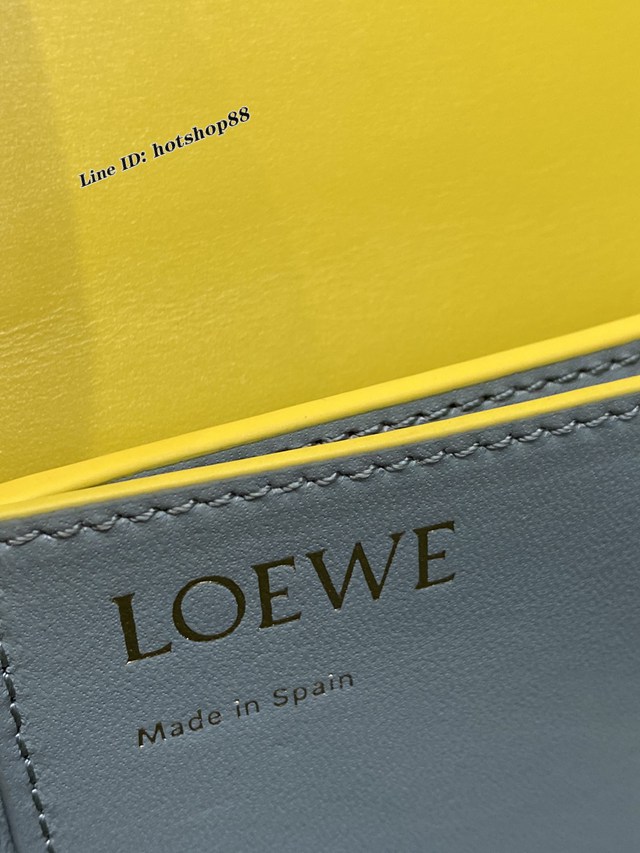 Loewe專櫃2022全新Goya系列小號手袋 羅意威爆款純色全皮肩背斜挎女包 lyw1070